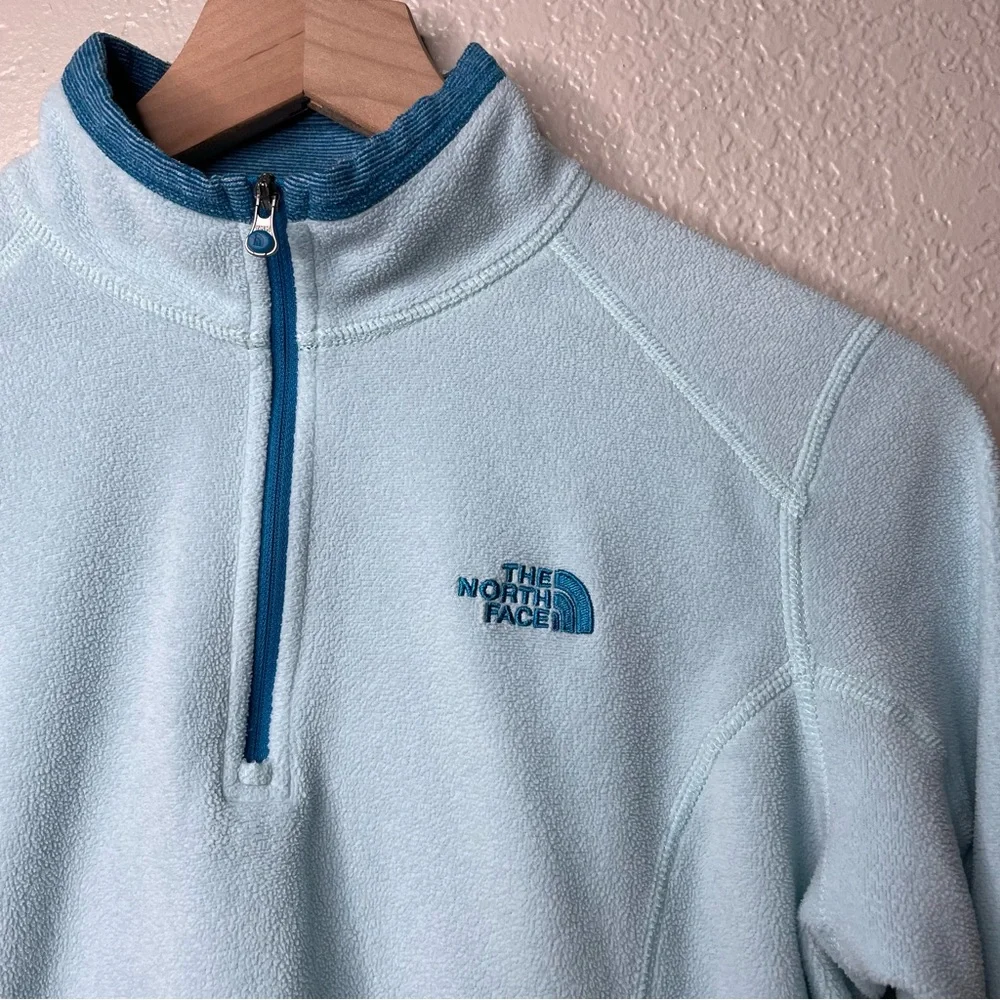 The North Face Quarter Zip Fleece Pullover Sweater Polartec Classic Sweatshirt - Picture 6 of 13